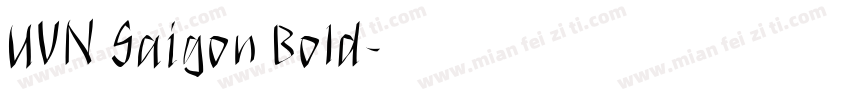 UVN Saigon Bold字体转换
